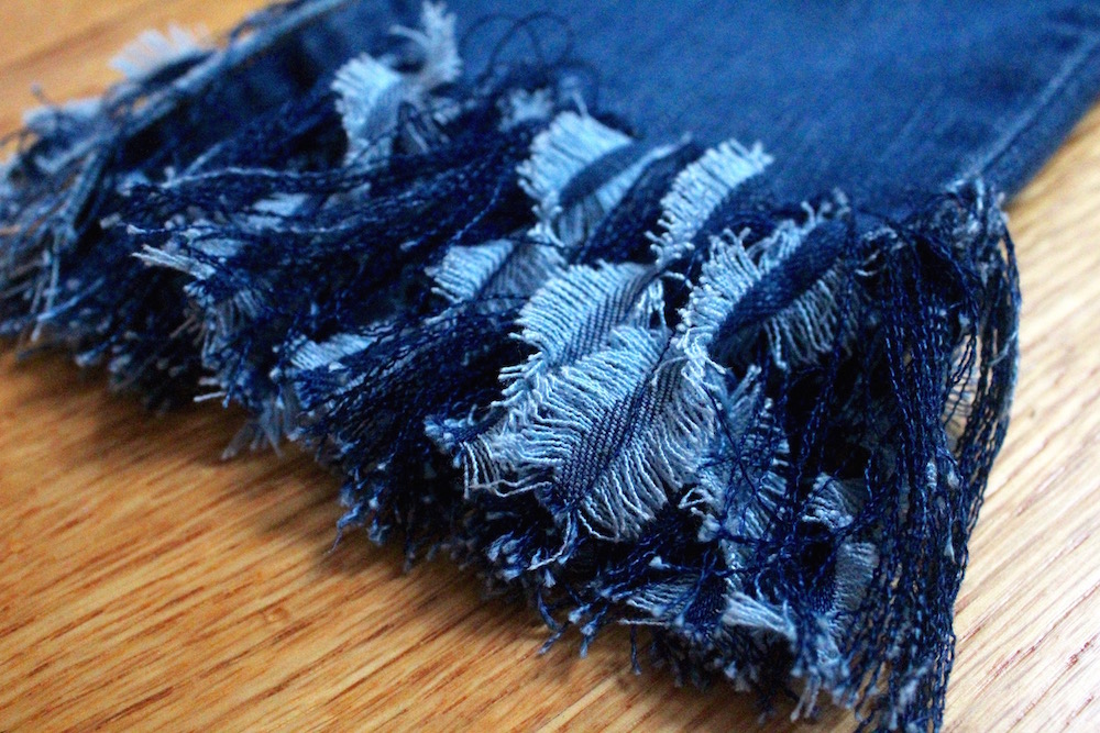 diy fringe jeans