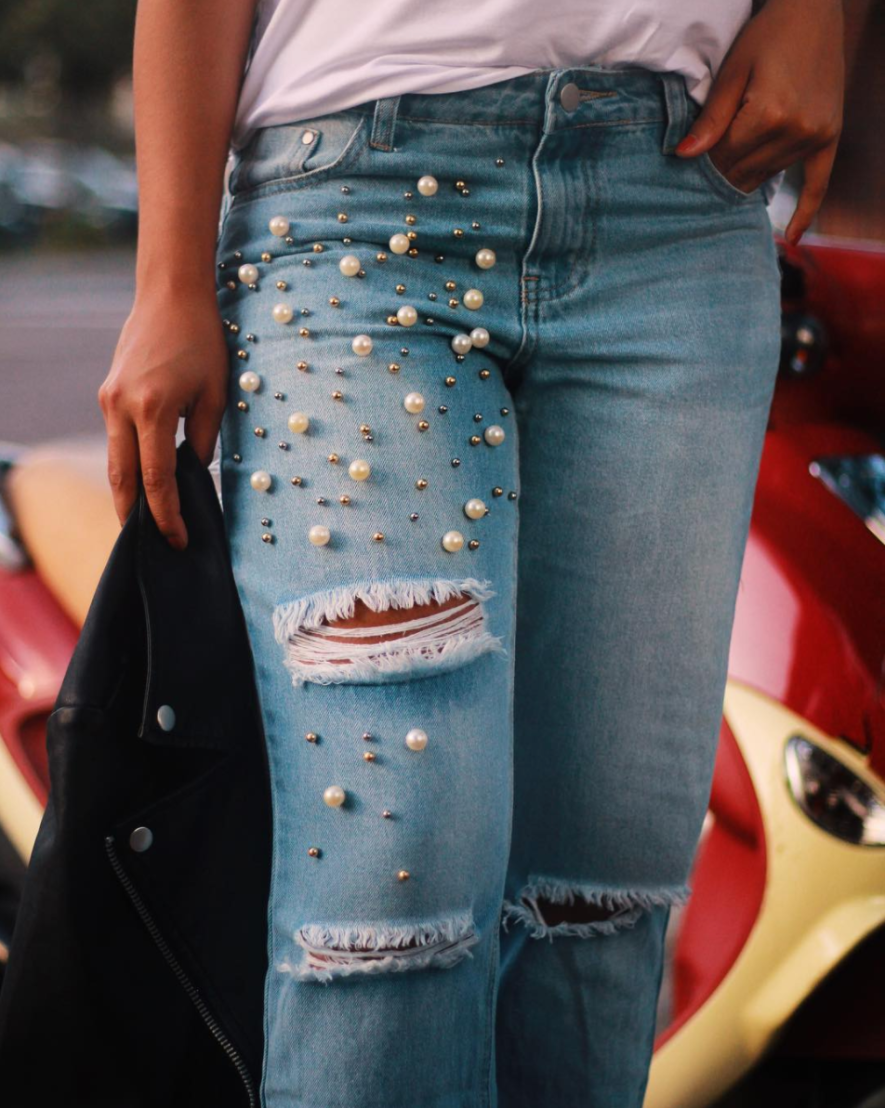 How to Style Embellished Jeans, Because You’re Extra