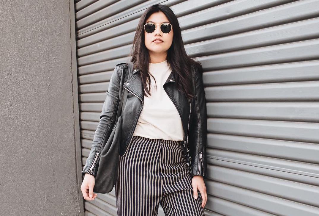 styling black and white striped pants