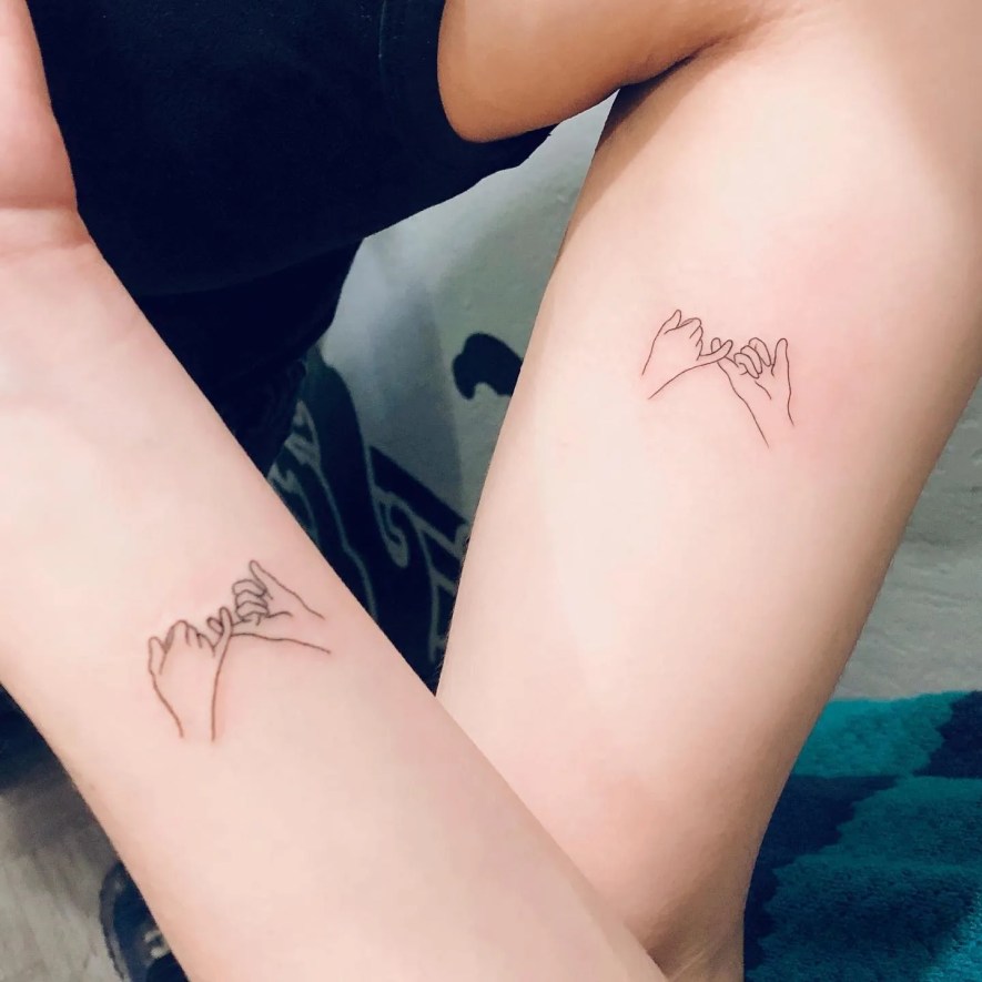 guy and girl best friend tattoo ideas