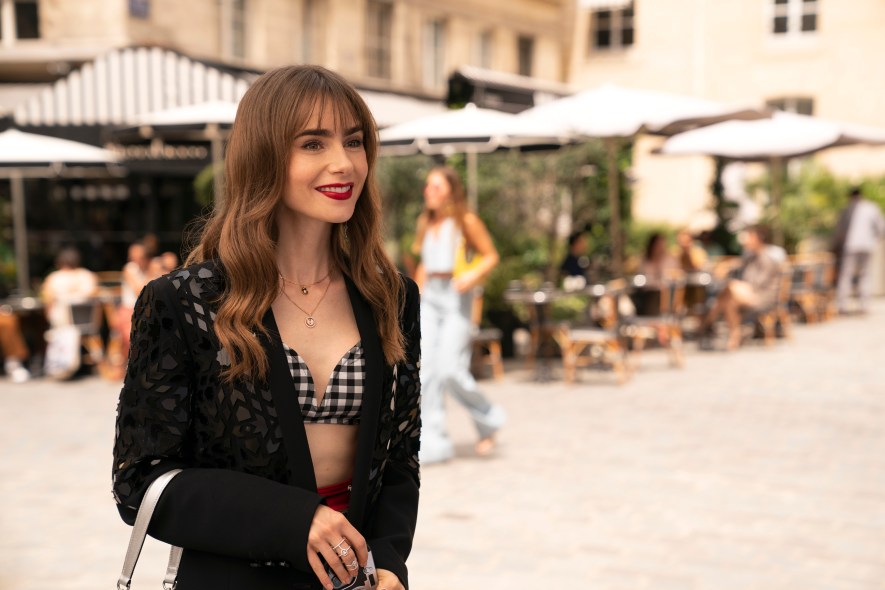 Emily in Paris: Season 3 Episode 2 Madeline's Yellow Detail Handbag